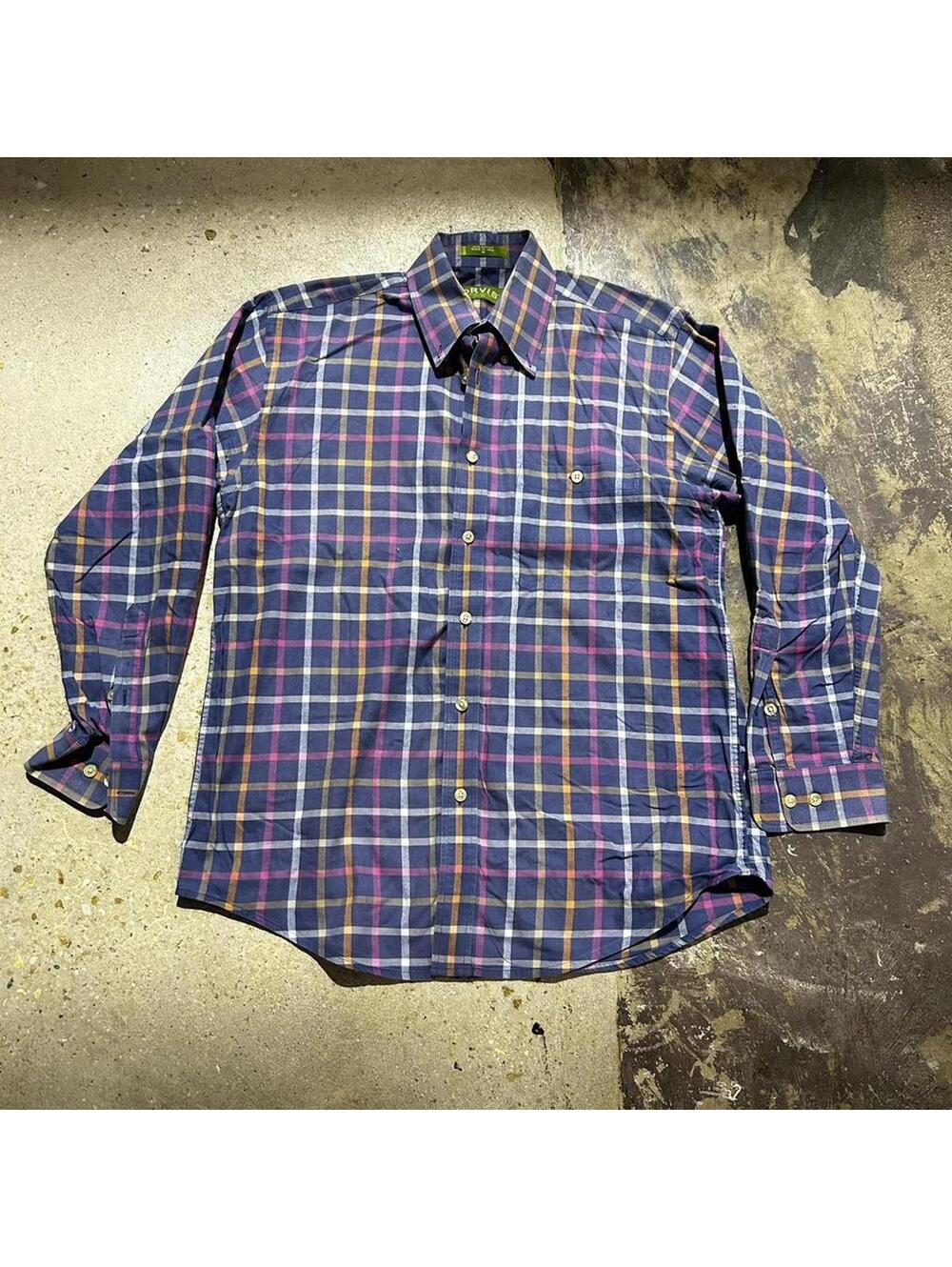 Vintage Y2K Orvis multicoloured plaid button up shirt